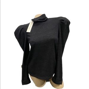 Petersyn Amy Sweater Coal X S EXTRA SMALL NEW NWT REG $198